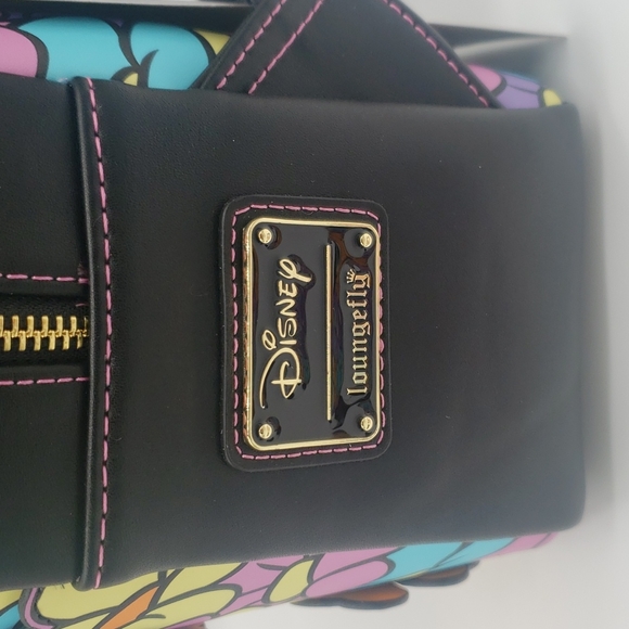 NEW Loungefly "Flower" from Bambi mini backpack with matching card holder - Picture 5 of 7